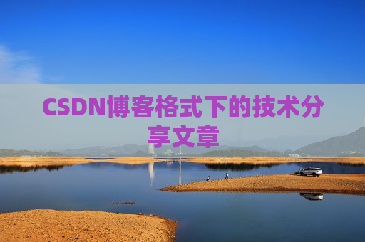 CSDN博客格式下的技术分享文章